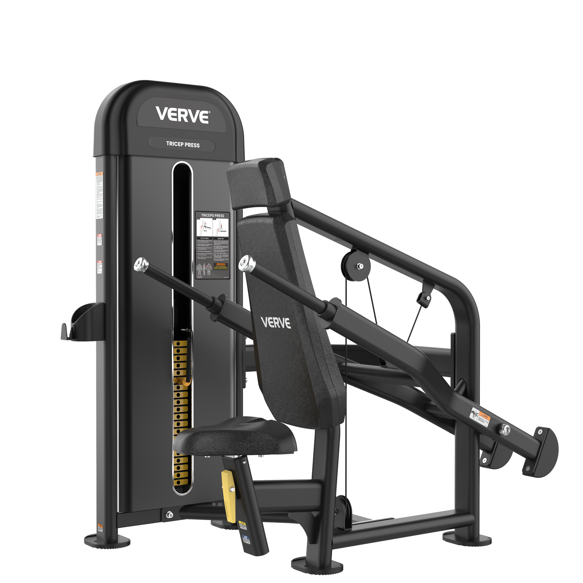 Tricep Press Pin Loaded Machine