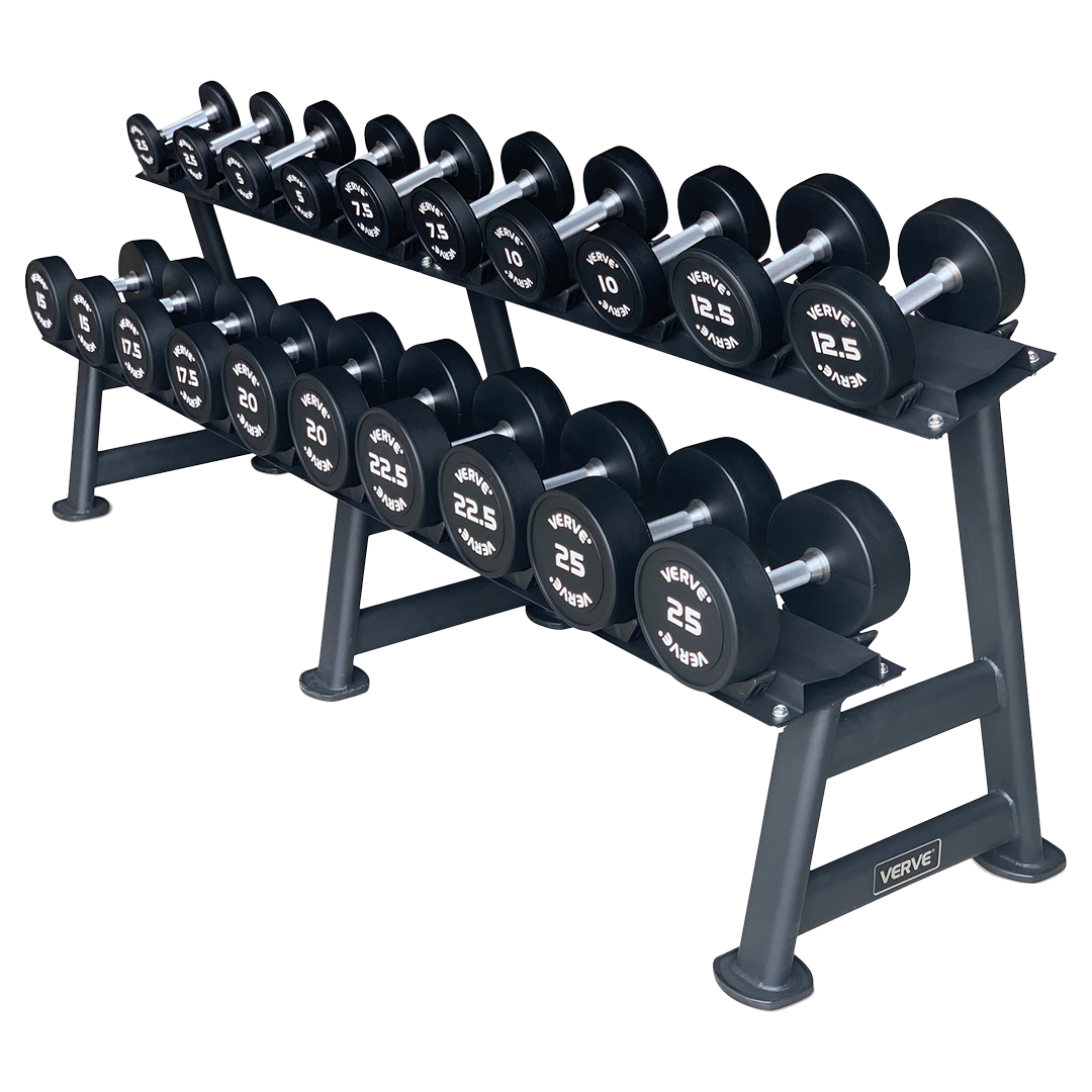 VERVE Large Dumbbell Rack to display 20 Dumbbells